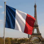 20251006_1953_Eiffel Tower and Flag_simple_compose_01k6wybxtye7zvy3xf0sczgfnq