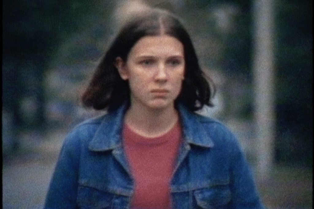 Grainy AI-generated video showing pixelation and blur