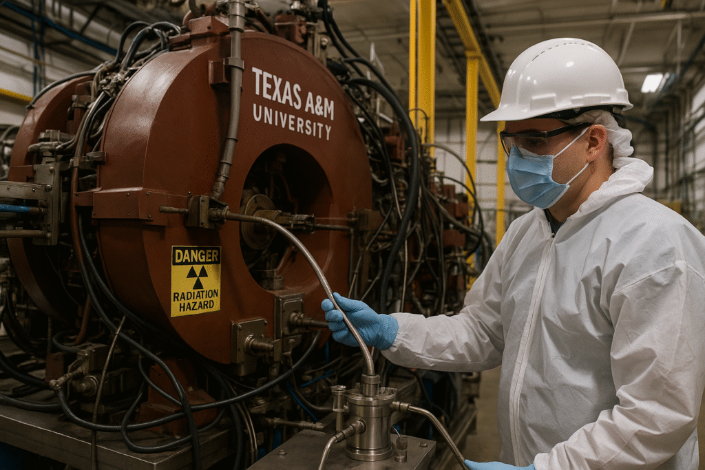 Astatine-211 isotope being produced at Texas A&M Cyclotron Institute for cancer research