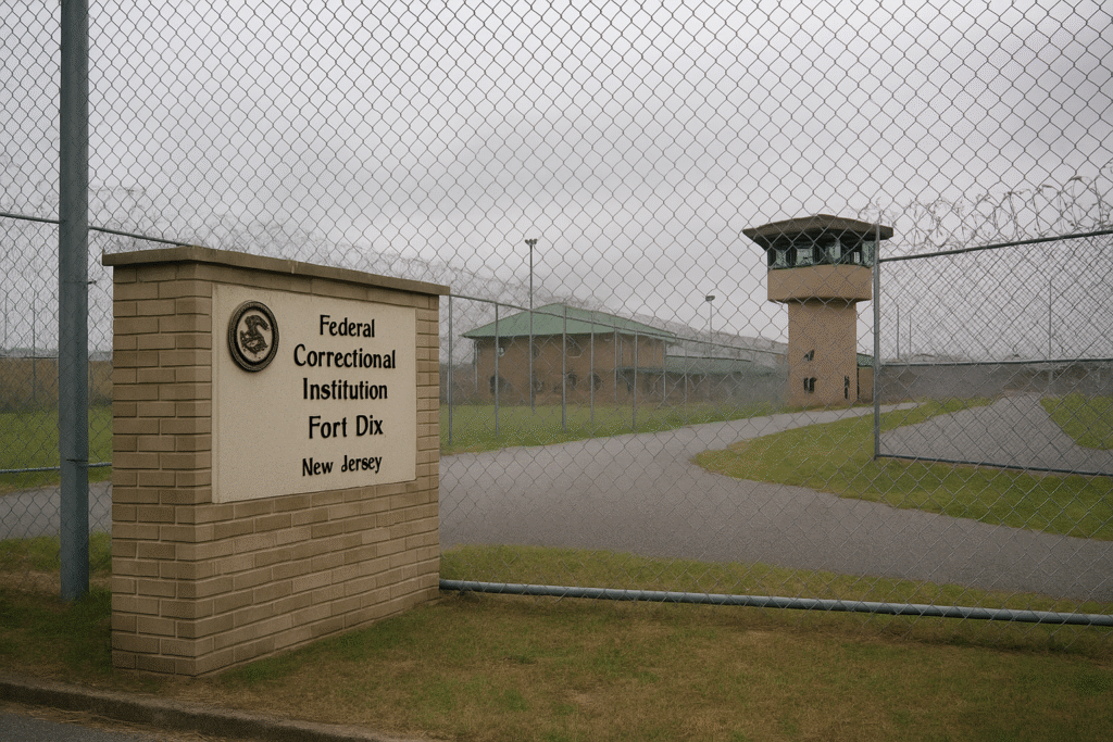 The Federal Correctional Institution Fort Dix in New Jersey, where Combs is serving his sentence.