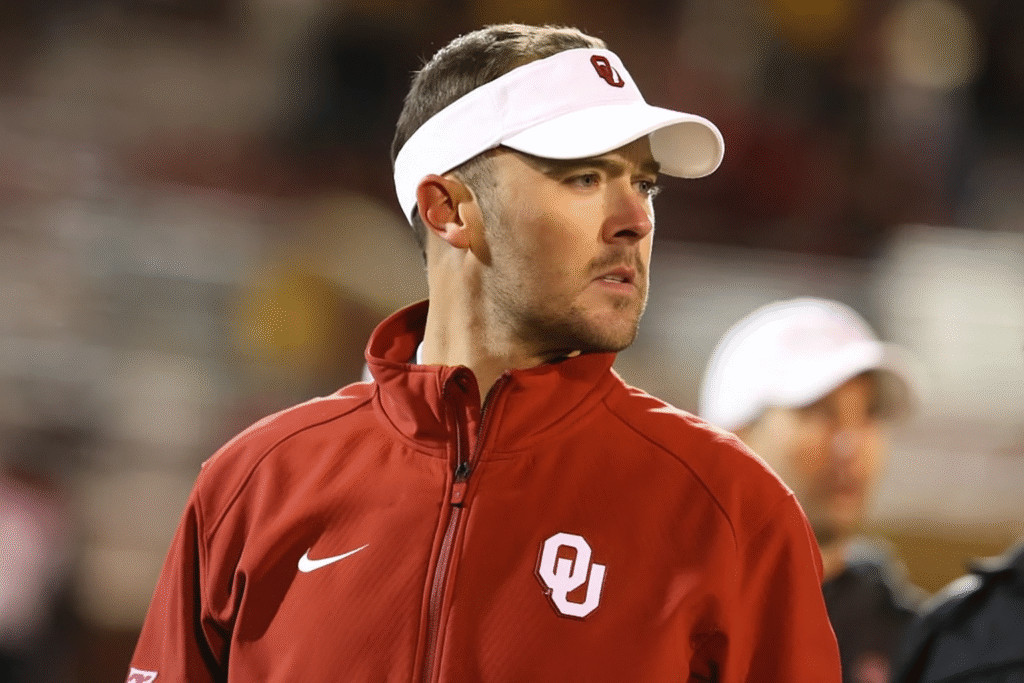 USC coach Lincoln Riley watches from the sideline during a Big Ten game against Oregon at Autzen Stadium.