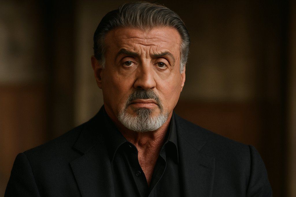 Sylvester Stallone as Dwight Manfredi in Tulsa King Season 3.
