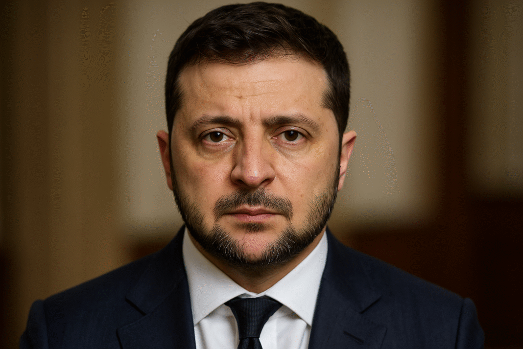 President Volodymyr Zelensky addressing the Swedish parliament about the ongoing negotiations.
