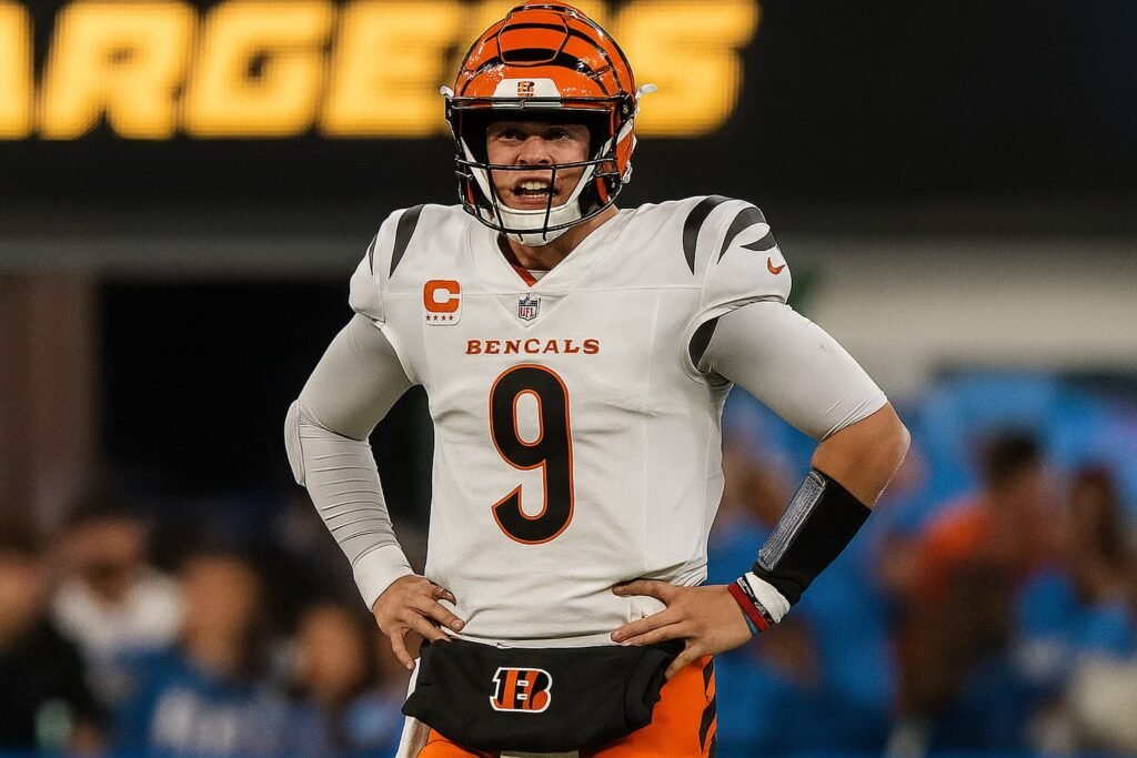 : Joe Burrow scans the field while returning from injury in the Bengals' matchup vs. Ravens.