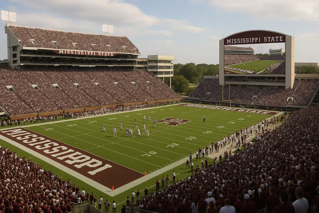 Davis Wade Stadium during Mississippi State home football game.