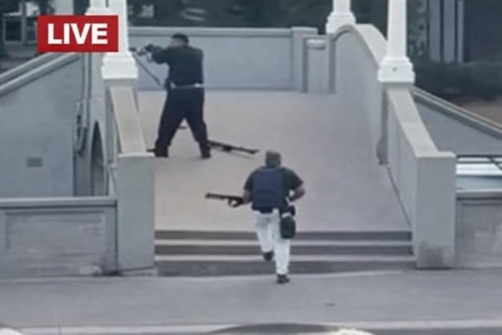 CCTV still of suspects carrying weapons before Sydney shooting
