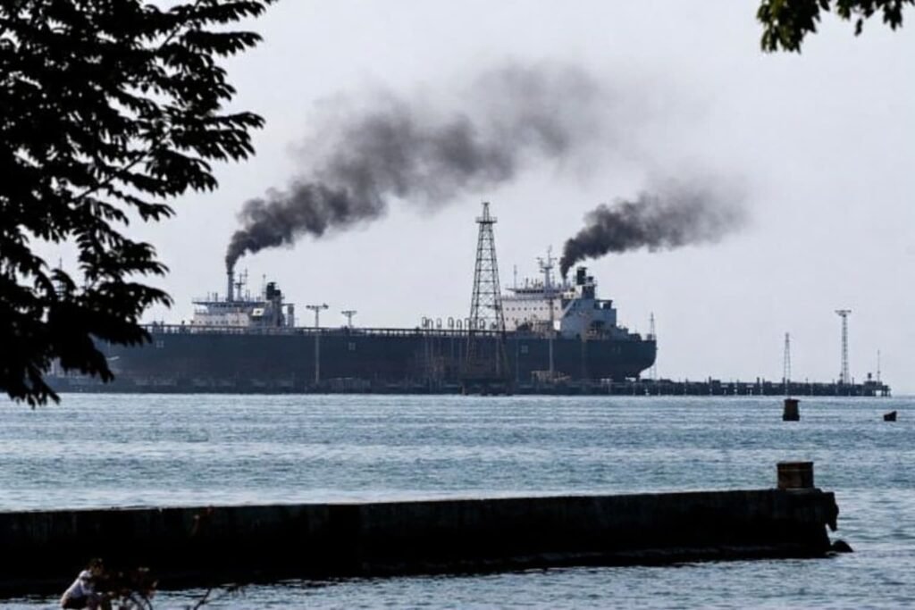 Venezuelan coastline showing a remote port facility targeted in a US drone strike
