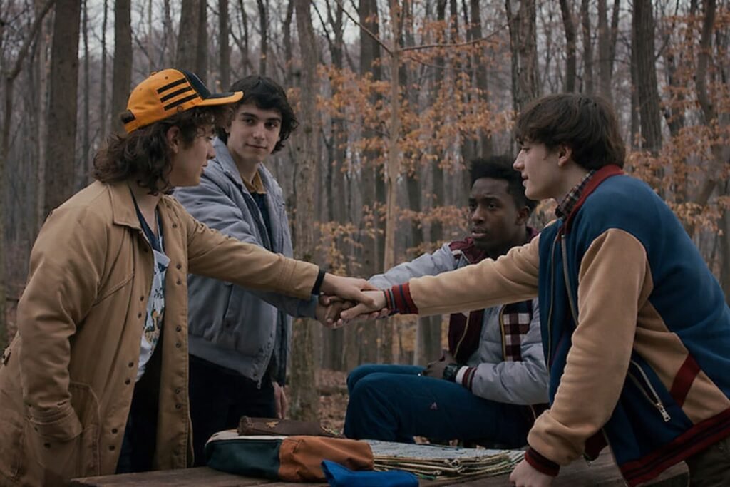 The main cast OF STRANGER THINGS