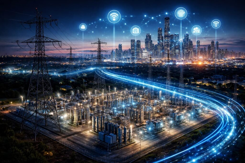 Power grid supporting digital infrastructure