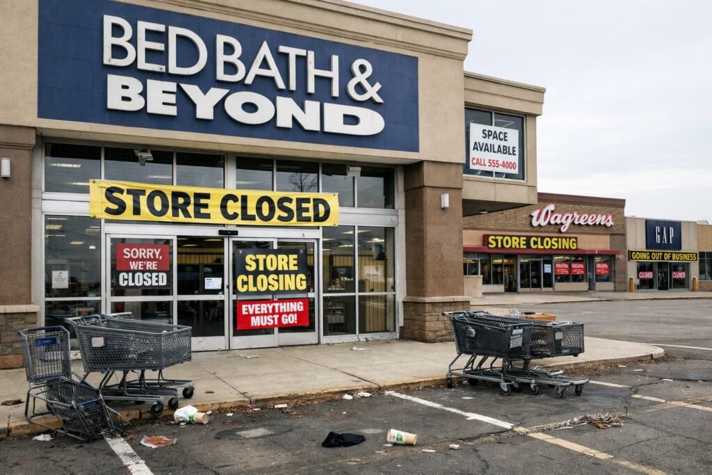 Retail stores closing across the United States in 2026