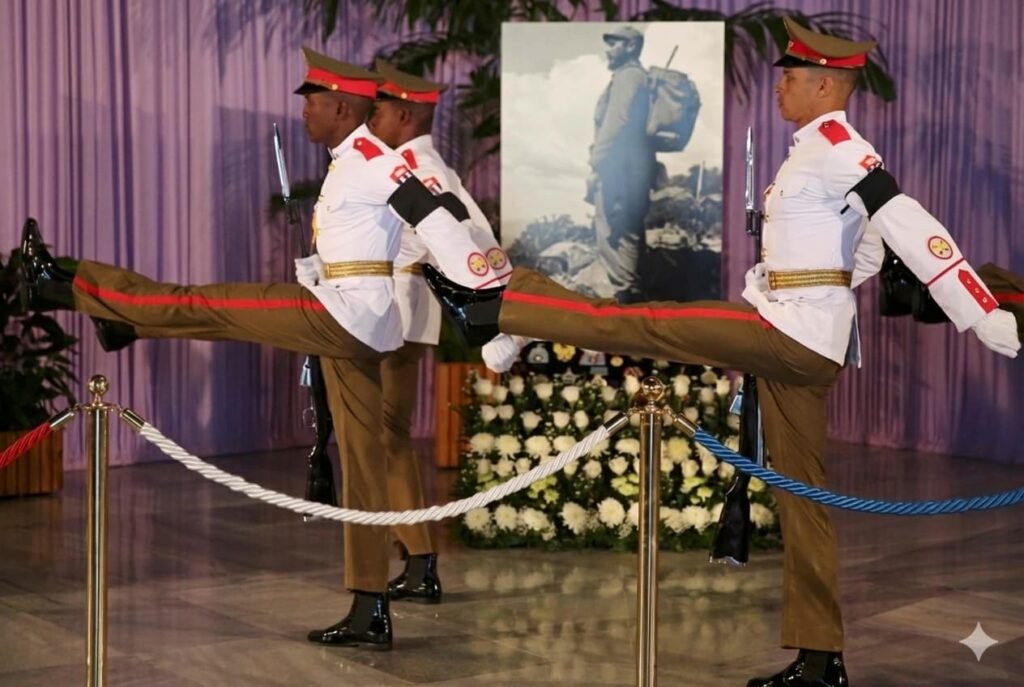 Cuban national mourning ceremony for fallen security personnel