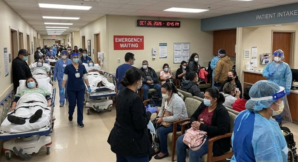 Overcrowded emergency rooms in U.S. hospitals in 2026