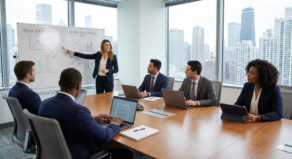 Corporate teams managing revenue risk and long-term planning