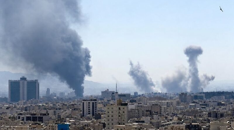 Smoke rising over Tehran after airstrike targeting Iranian leadership
