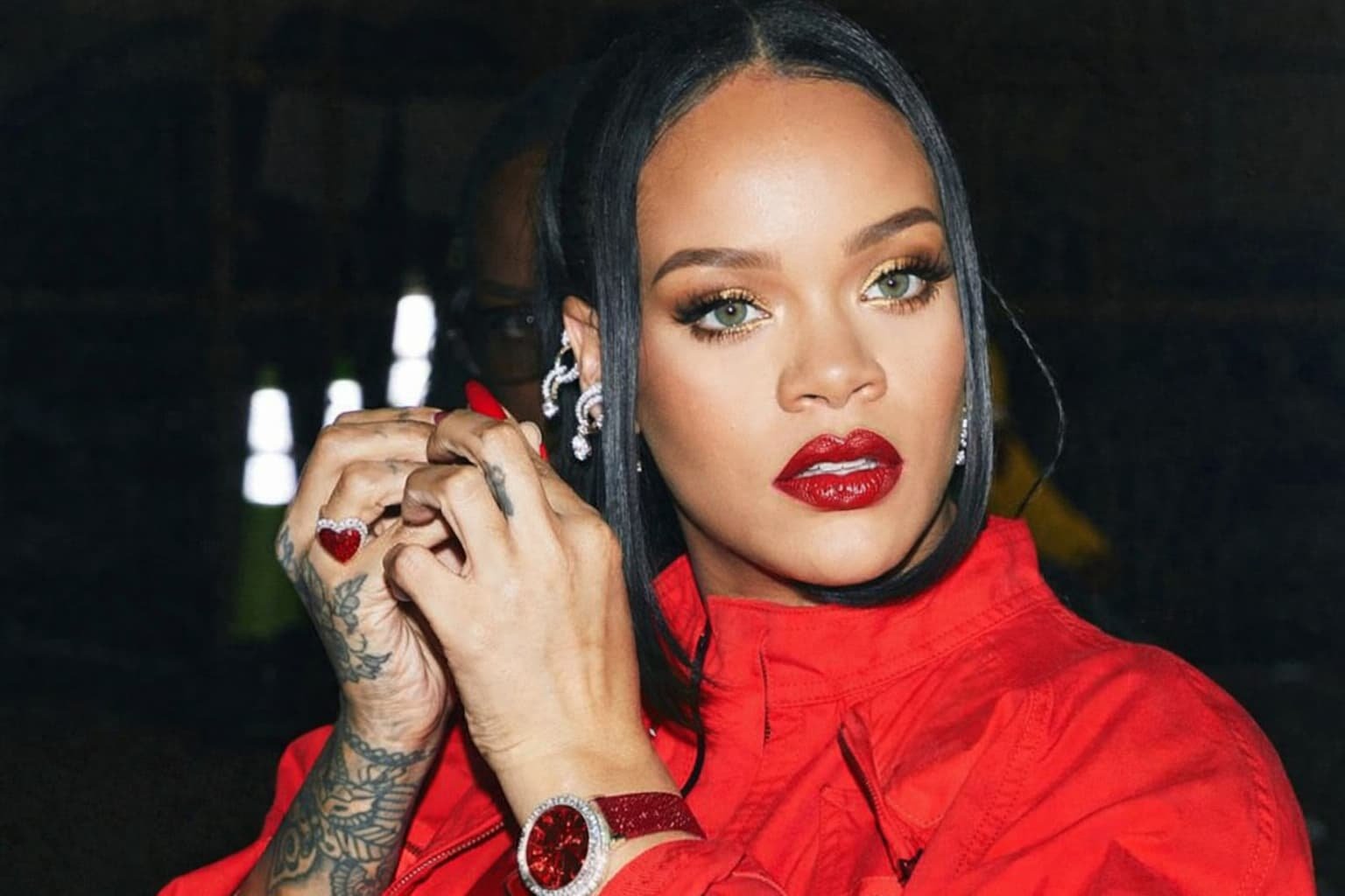 Rihanna attending a public event in Los Angeles