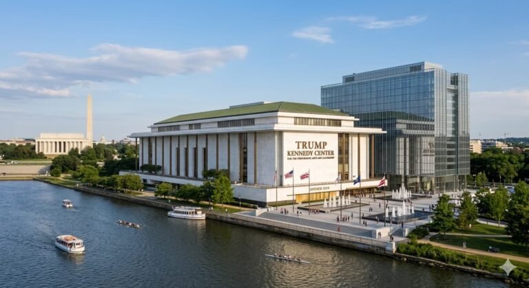 The Trump Kennedy Center building in Washington D.C.