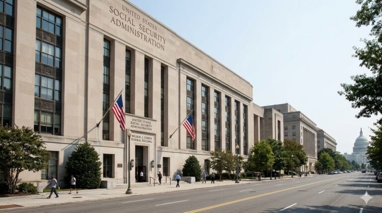 Social Security Administration office building in Washington DC