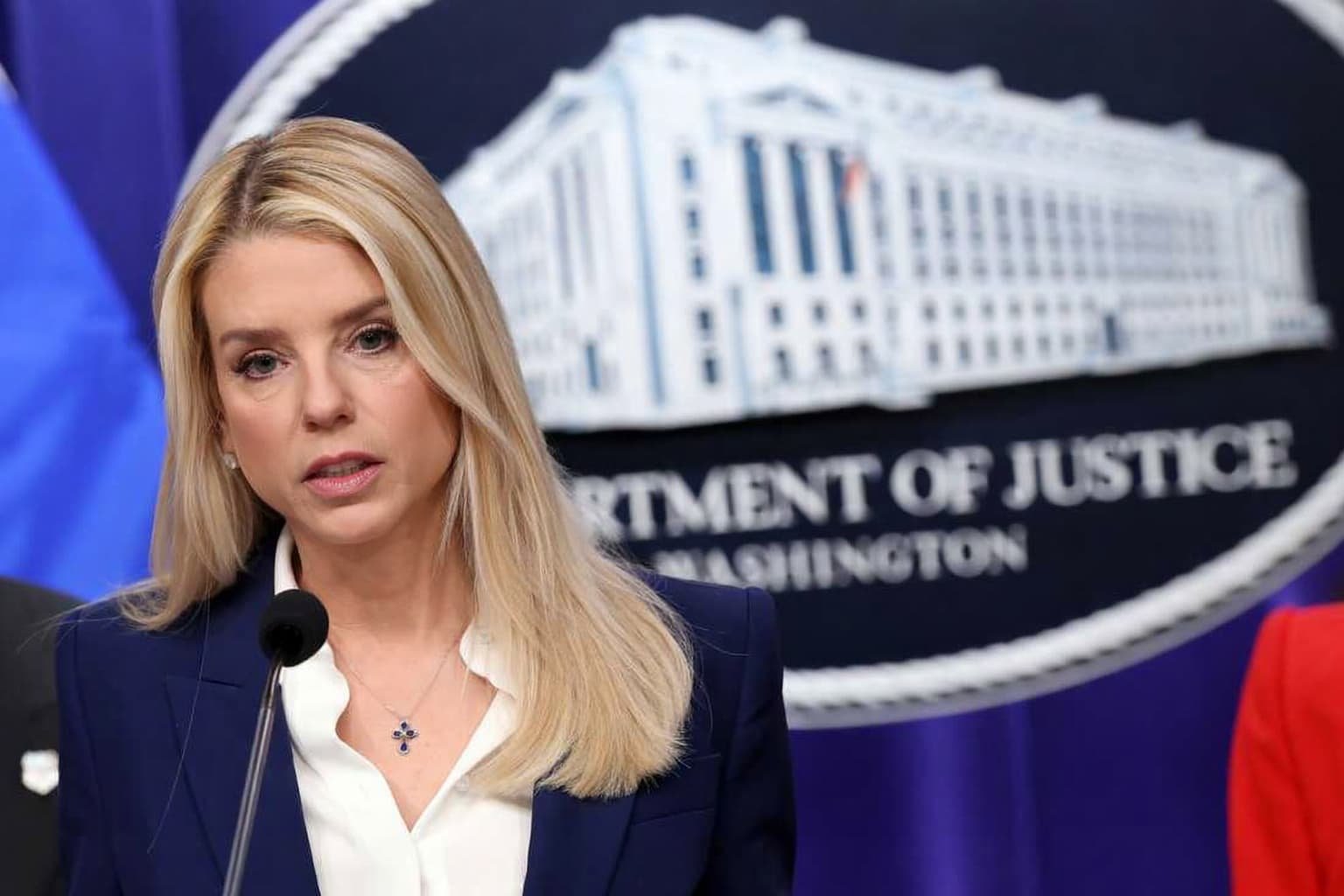 Attorney General Pam Bondi leaving Department of Justice after President Trump fired her April 2 2026 over Epstein file handling and failure to prosecute political rivals