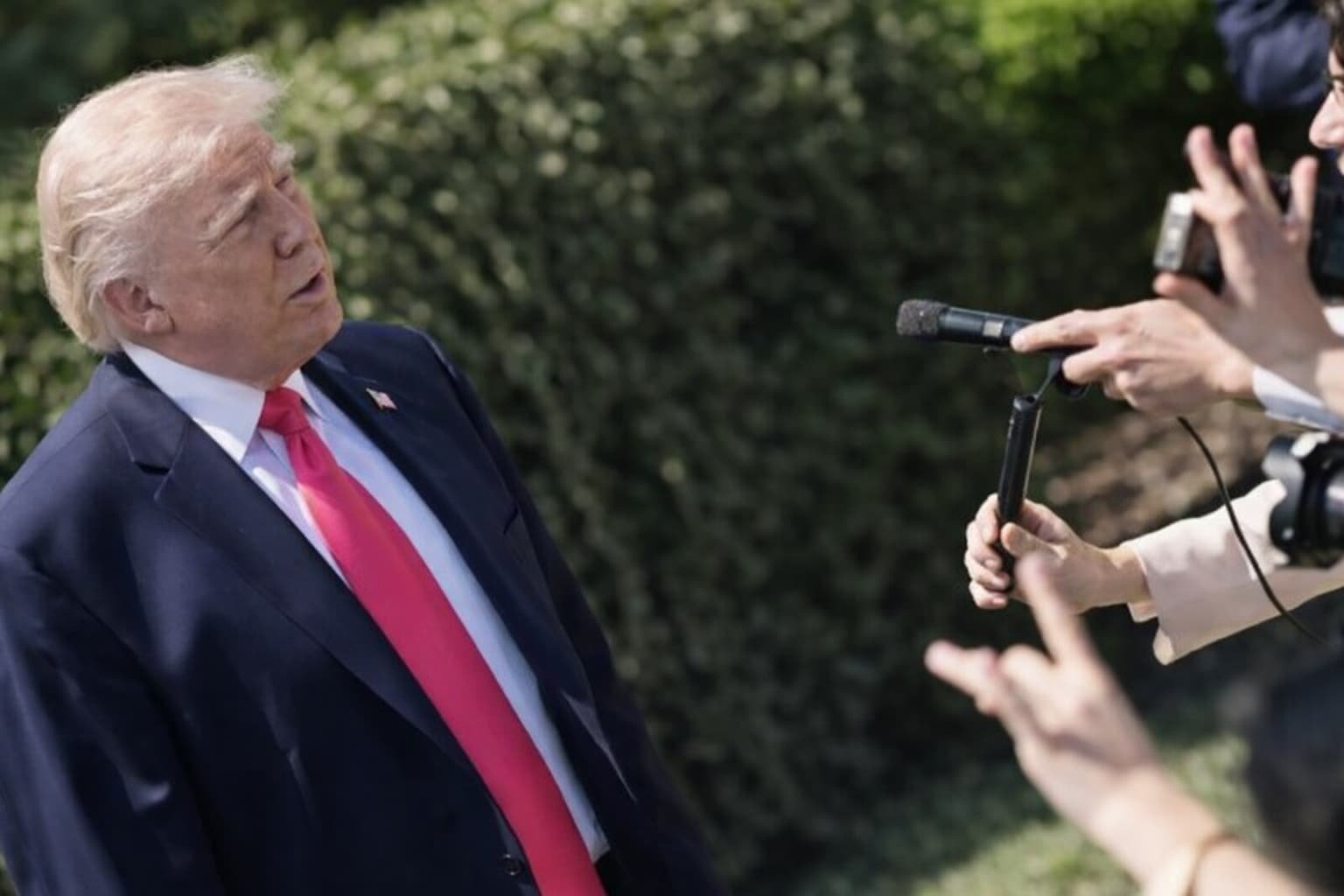 Trump speaking at rally saying Iran peace deal will happen the nice way or hard way before April 21 ceasefire expiry