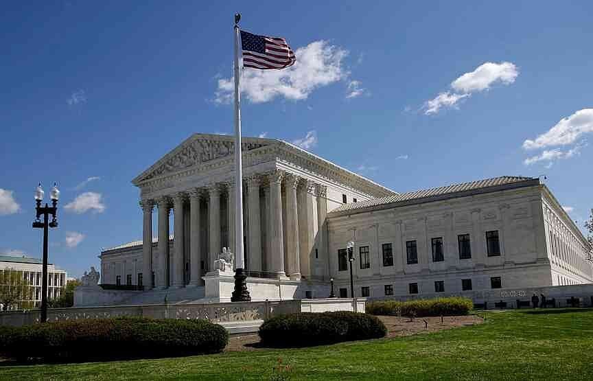 Supreme Court building in Washington after 6-3 ruling in Louisiana v Callais striking down majority Black congressional district and weakening Voting Rights Act April 29 2026