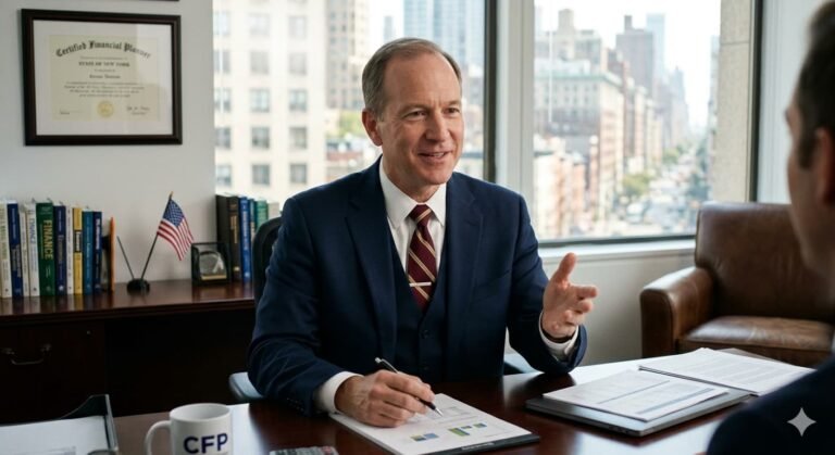 Financial advisor explaining Roth IRA income limits and backdoor Roth strategy for high income earners above $165000 in 2026