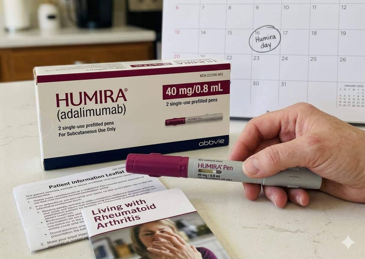 AbbVie Humira medication for rheumatoid arthritis Crohn's disease available at 86 percent discount through TrumpRx program April 7 2026