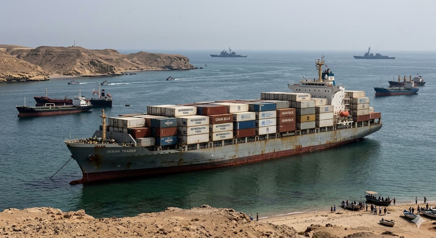 Cargo ship stranded near Strait of Hormuz amid US Iran war disrupting global food and fertilizer supply chains