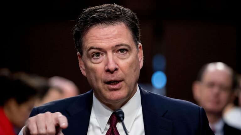 James Comey official FBI portrait as former director faces second federal indictment for threatening the president after first case dismissed on procedural grounds 2026
