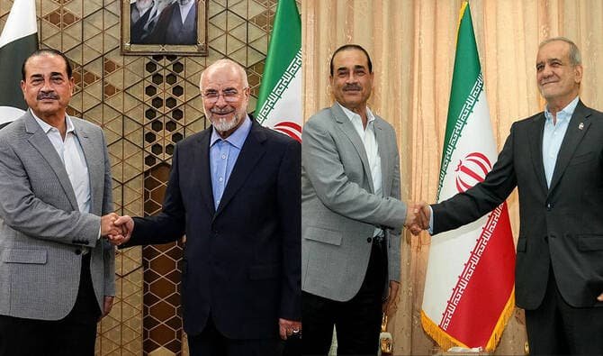 Iranian President Masoud Pezeshkian meeting with Pakistan's army chief in Tehran Saturday representing active mediation as Trump declares Iran deal largely negotiated May 24 2026