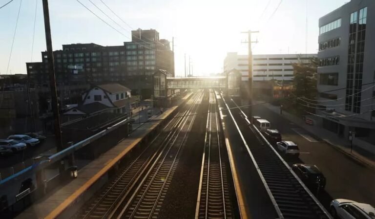 Empty Long Island Rail Road platforms at Penn Station New York during three-day LIRR worker strike May 16-19 2026
