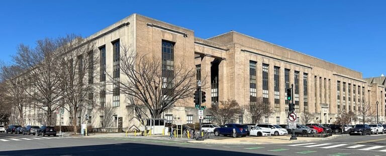 Social Security Administration building in Washington DC representing 2026 COLA and trust fund changes