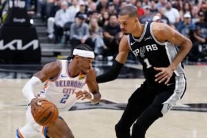 Victor Wembanyama dominant in first half of Game 6 Western Conference Finals as San Antonio Spurs blow out OKC Thunder 119-91 to force winner-take-all Game 7 May 29 2026