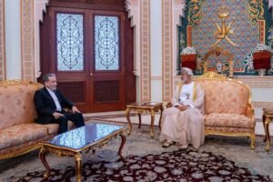 Pakistani and Omani mediators in meeting room conveying positive feedback to White House that Iran is progressing toward compromise on US peace proposal May 6 2026