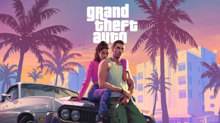 Grand Theft Auto 6 official promotional artwork showing Vice City skyline with release date November 19 2026
