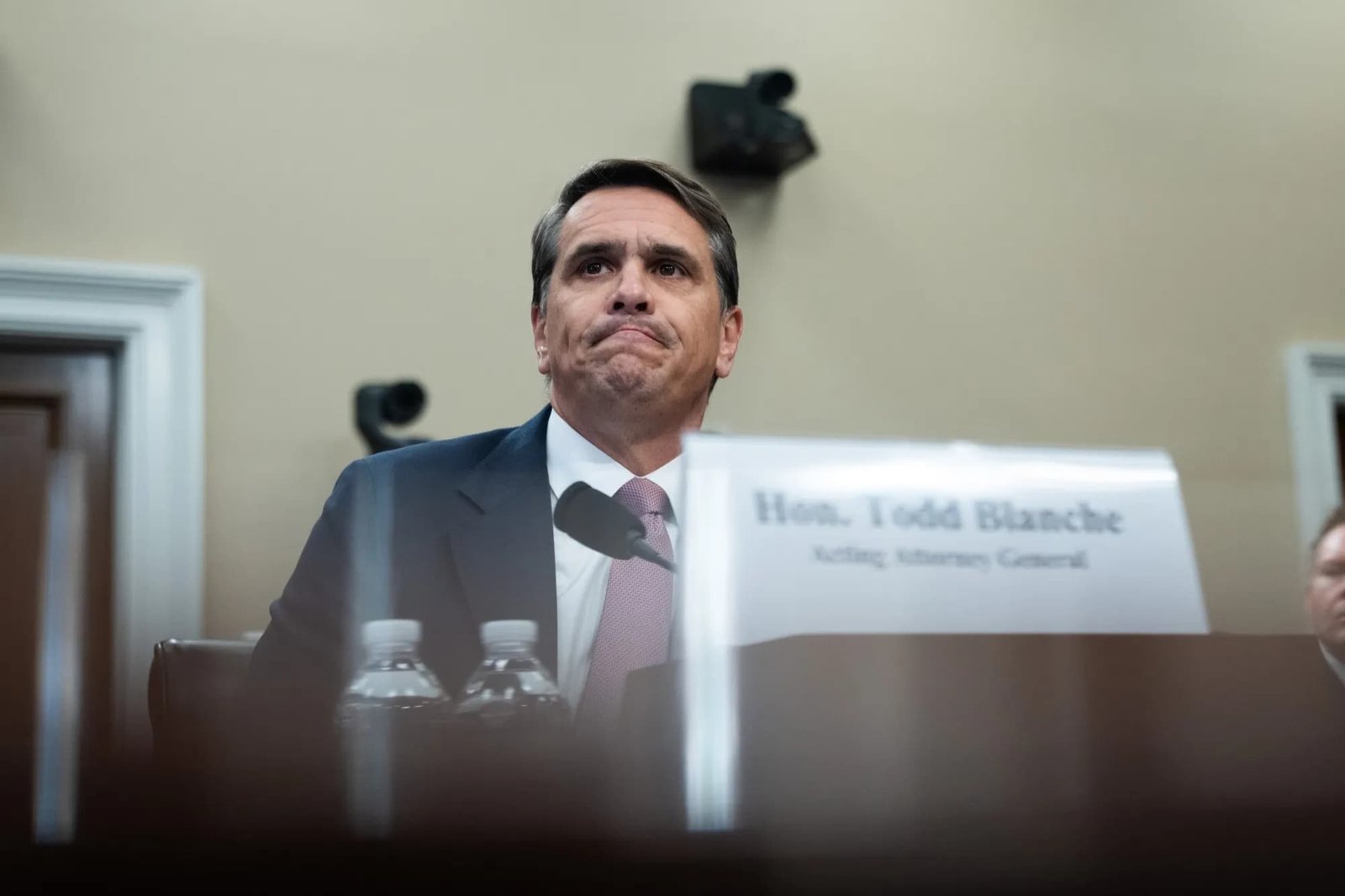 Acting Attorney General Todd Blanche testifying before House Appropriations subcommittee telling Congress the Anti-Weaponization Fund is dead saying "we are not moving forward with the fund, period" June 3 2026