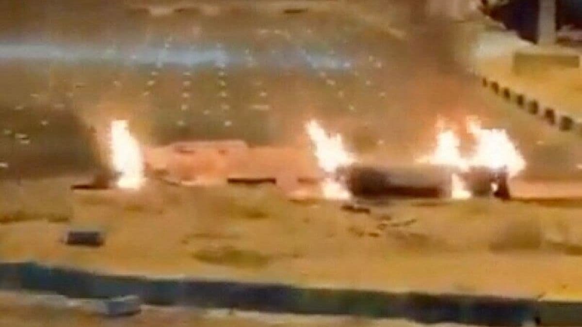 Fire burning in Kuwait International Airport terminal after Iranian drone and missile strikes killed one person and wounded 63 amid fragile US-Iran ceasefire on June 3 2026